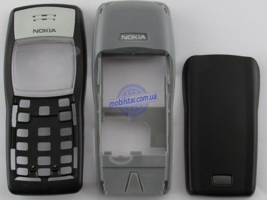 Корпус телефону Nokia 1100 чорний. High Copy