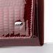 Шкіряний жіночий гаманець ST W501 бордовий лакований