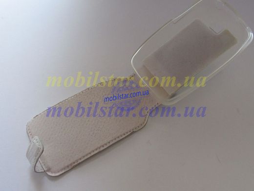 Шкіряний чохол-фліп для LG L3 II Dual, LG E435, LG E425 білий