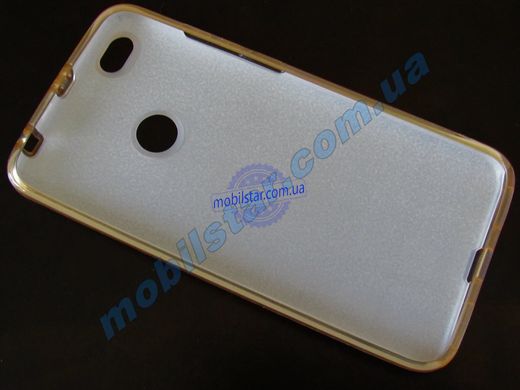 Чехол для Xiaomi Redmi Note5A золотистый блестящий