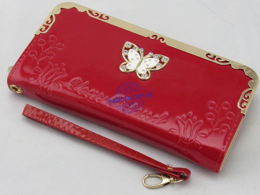 Жіночий гаманець "метелик" червоний