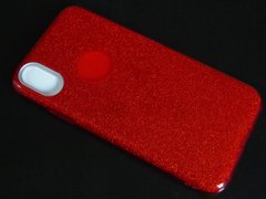 Силикон для IPhone X красный блестящий