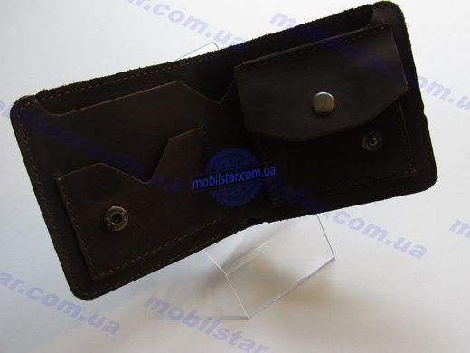 Шкіряний гаманець коричневий