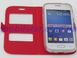 Чехол книжка для Samsung S7260, Samsung S7262 красная "Windows"