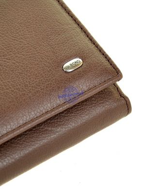 Шкіряний жіночий гаманець Bond W807 коричневий