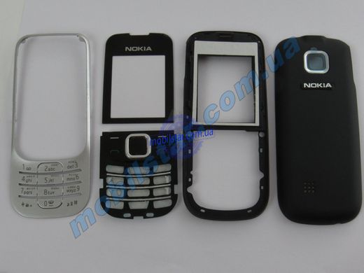 Корпус телефону Nokia 2330 чорний. High Copy