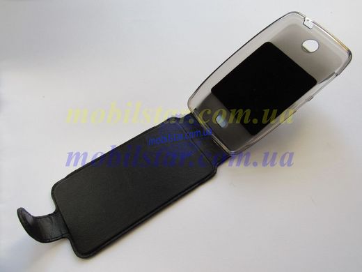 Шкіряний чохол-фліп для Microsoft Lumia 430, Nokia 430 чорний