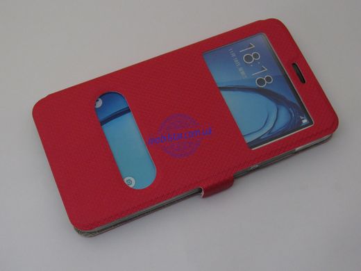 Чехол-книжка для Xiaomi Redmi Note5A красная "Windows"
