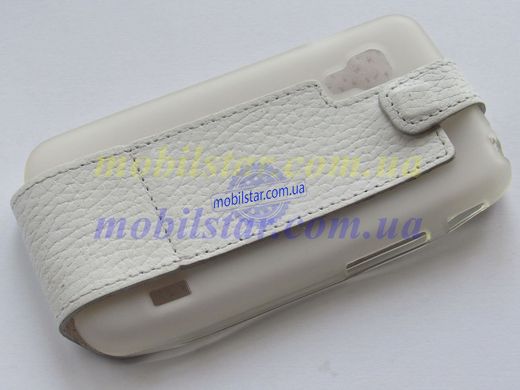 Шкіряний чохол-фліп для LG L5 II Dual, LG E455 білий