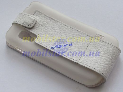 Кожаный чехол-флип для LG L5 II Dual, LG E455 белый