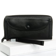 Большой кожаный кошелек-клатч Dr.Bond WS22 черный