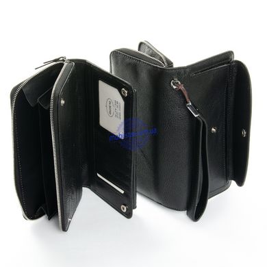 Большой кожаный кошелек-клатч Dr.Bond WS22 черный