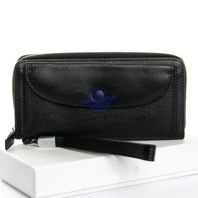 Большой кожаный кошелек-клатч Dr.Bond WS22 черный