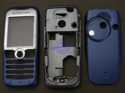 Корпус телефону Sony Ericsson K500 синій. AAA