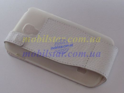 Кожаный чехол-флип для LG L7 Dual, LG P715 белый