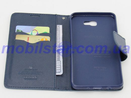 Чехол-книжка для Samsung J7 Prime, Samsung G610, Samsung G610F синяя goospery