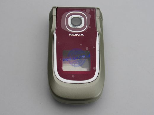Корпус телефона Nokia 2760 AAA серебряно-красный