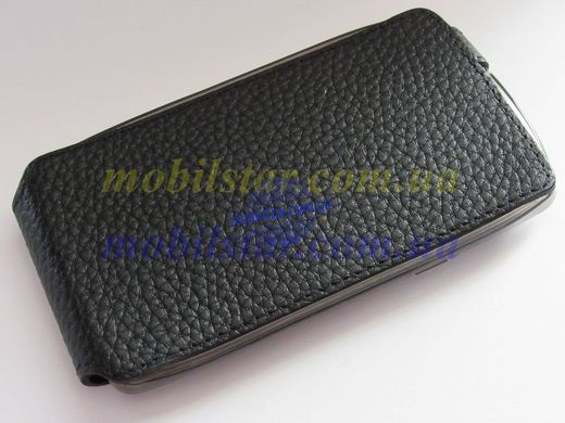 Кожаный чехол-флип для LG L80, LG D380 черный