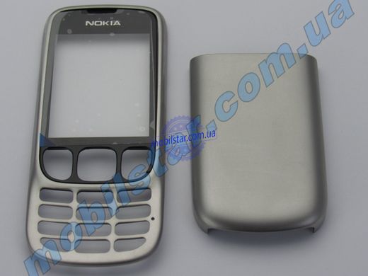 Корпус телефону Nokia 6303 серебристий. AAA