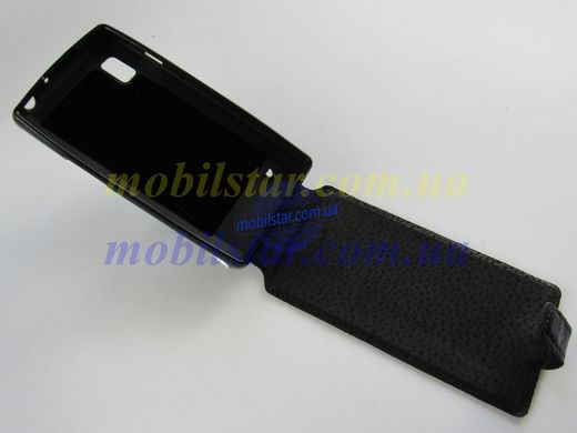 Кожаный чехол-флип для LG L9, LG P760, LG P765, LG P768 черный