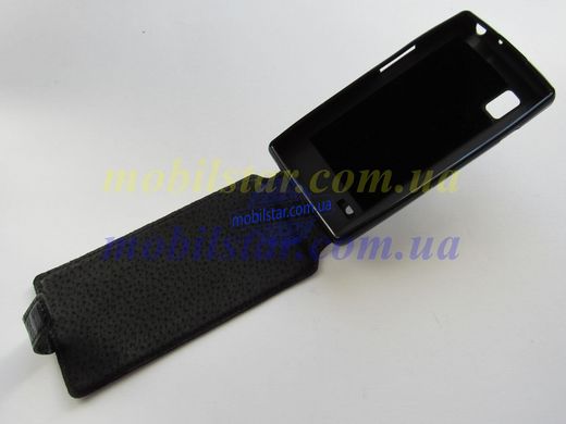 Шкіряний чохол-фліп для LG L9, LG P760, LG P765, LG P768 чорний