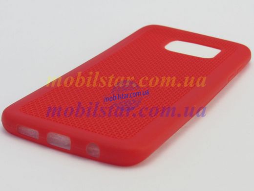 Чохол для Samsung S7 Edge, Samsung G935 червоний (сітка)