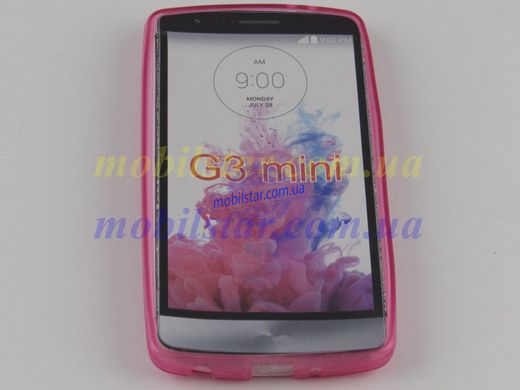 Силикон для LG D724, LG G3s, LG G3mini розовый