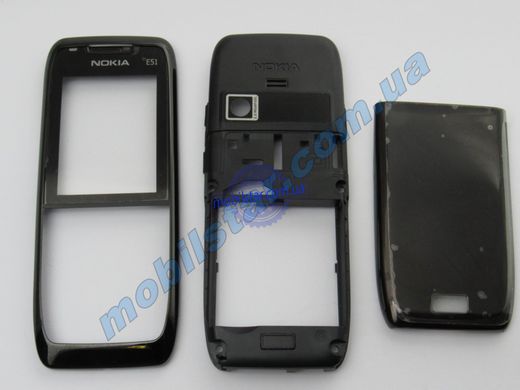 Корпус телефону Nokia E51 чорний. High Copy
