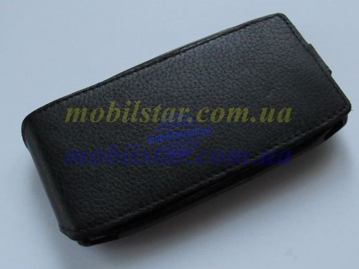 Шкіряний чохол-фліп для Nokia X7-00 чорний