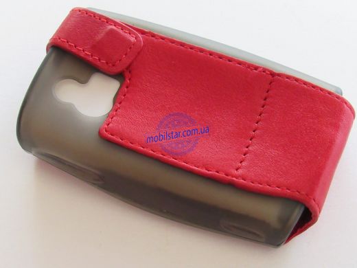 Кожаный чехол-флип для Sony Xperia ST15i, Sony Xperia Mini красный