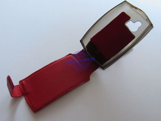 Шкіряний чохол-фліп для Sony Xperia ST15i, Sony Xperia Mini червоний