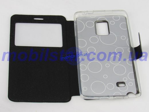 Чехол-книжка для Samsung NoteEdge, Samsung N915, Samsung N915F черная "Window"