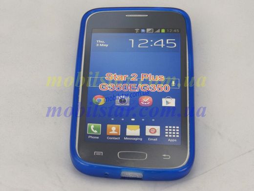 Силикон для Samsung G350, Samsung Star 2 plus синий