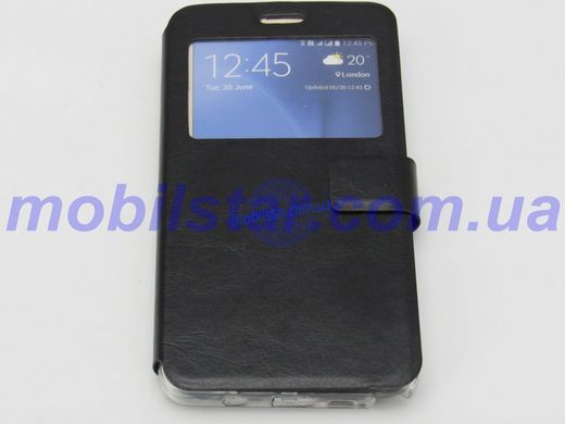 Чехол-книжка для Samsung Note5, Samsung N920, Samsung N920F черная "Window"