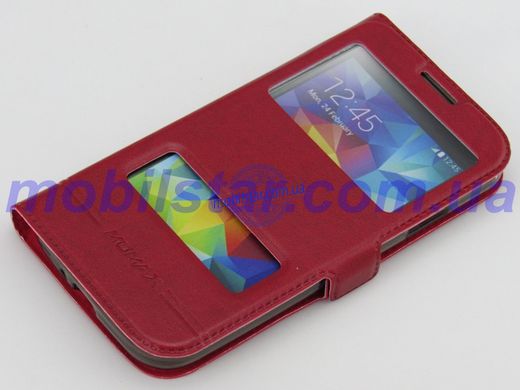 Чохол-книжка для Samsung S4, Samsung I9500 червона "Windows"
