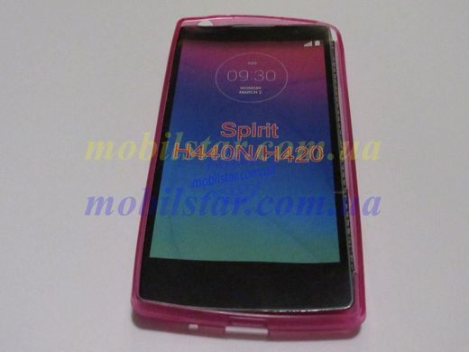 Силікон для LG H422, LG Y70, LG Spirit розовий