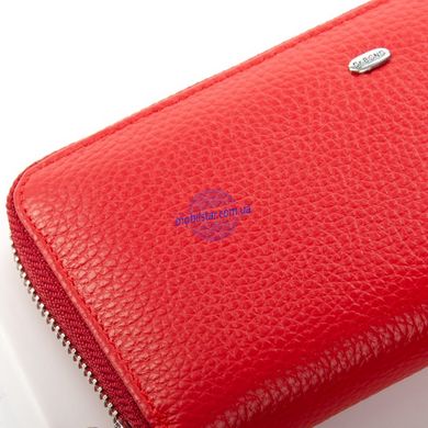 Кожаный женский кошелек Bond W38 красный