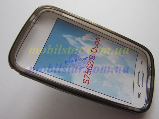 Силикон для Samsung S7560, Samsung 7562 черный