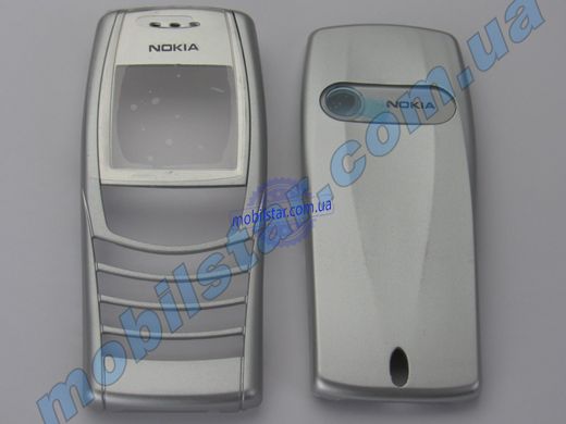 Корпус телефона Nokia 6610i серебристый. AAA