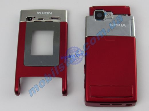 Корпус телефона Nokia N76 красный. High Copy