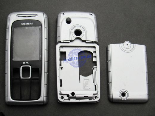 Корпус телефону Siemens M75 срібний. AAA
