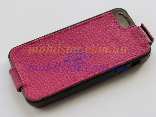 Шкіряний чохол-фліп для IPhone 5G, IPhone 5S розовий