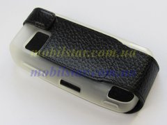 Кожаный чехол-флип для Nokia 5800 черный