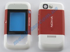 Корпус телефона Nokia 5200 красный. High Copy