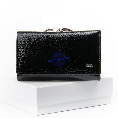 Шкіряний жіночий гаманець ST WS-10 чорний