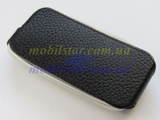 Шкіряний чохол-фліп для Nokia 5800 чорний