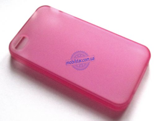 Силікон для IPhone 4G, Phone 4S розовий