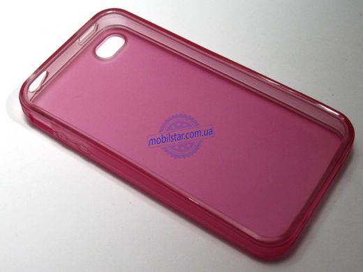 Силікон для IPhone 4G, Phone 4S розовий