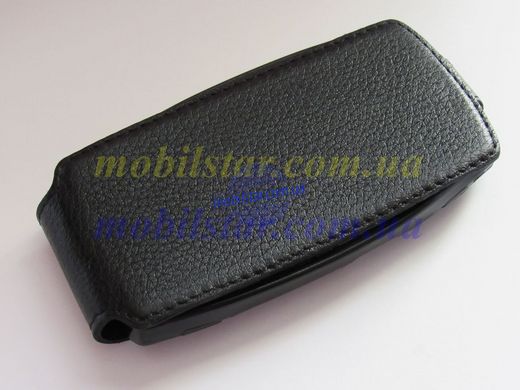 Кожаный чехол-флип для Nokia 600 черный