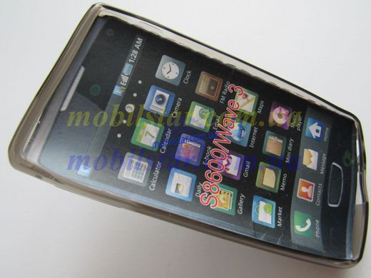 Чехол для Samsung S8600, Samsung Wawe3 черный